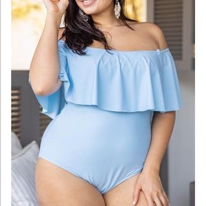 Off-Shoulder Swimsuit